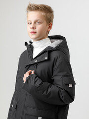 куртка  для мальчика  ВК 36105/3 ГР (104-122)