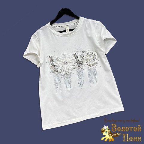 Футболка девочке (5-8) 251220-R2060