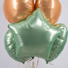 Г 18''/46 см, Звезда, Сатин, Мятная глазурь, 1 шт.