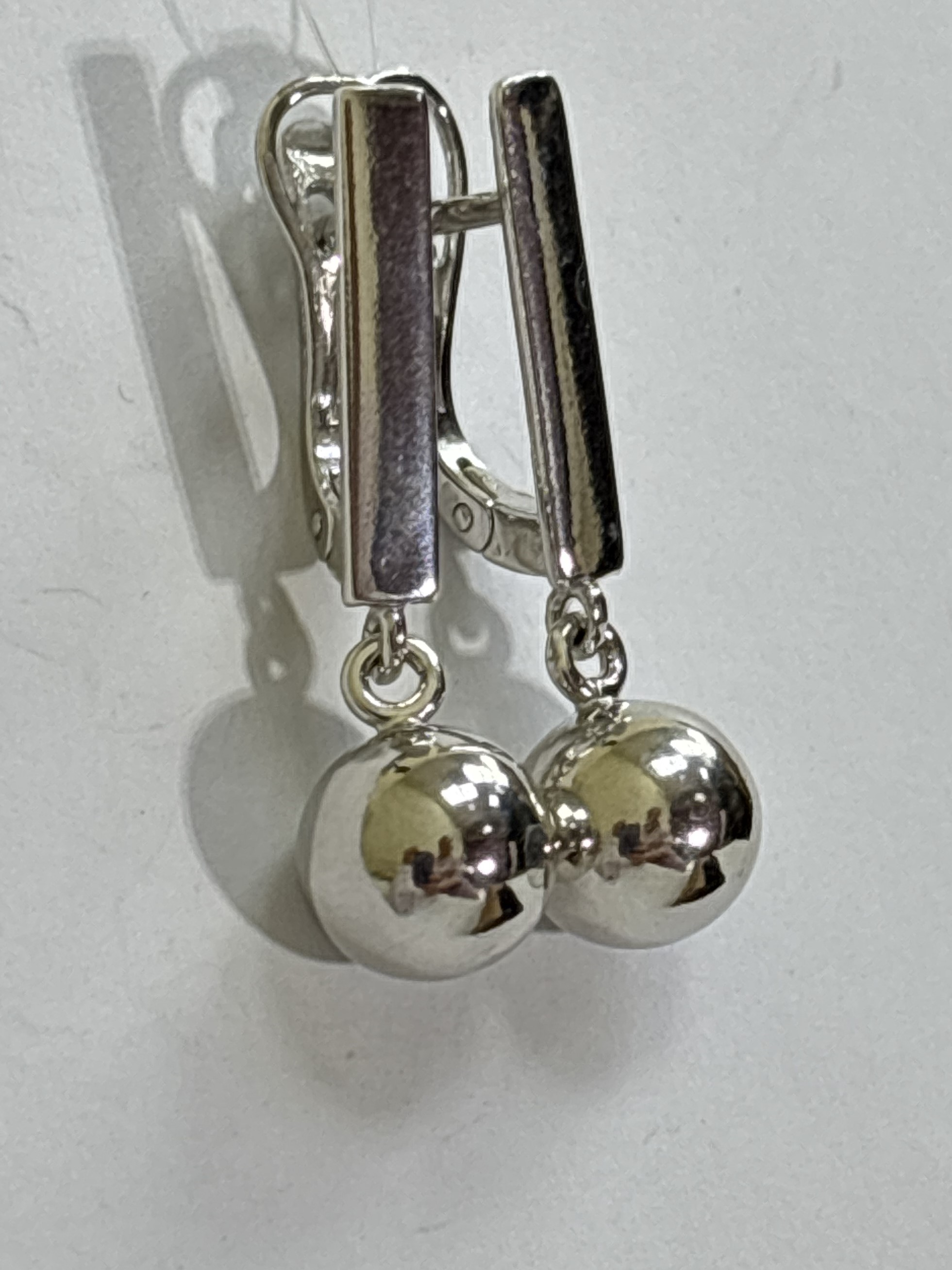 Шарики 0,95/1 (серьги из серебра)