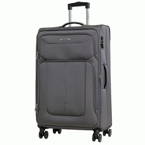 Чемодан Redmond тканевый облегченный большой Серый 3,9 кг 78x47x30+3 см (ХL)