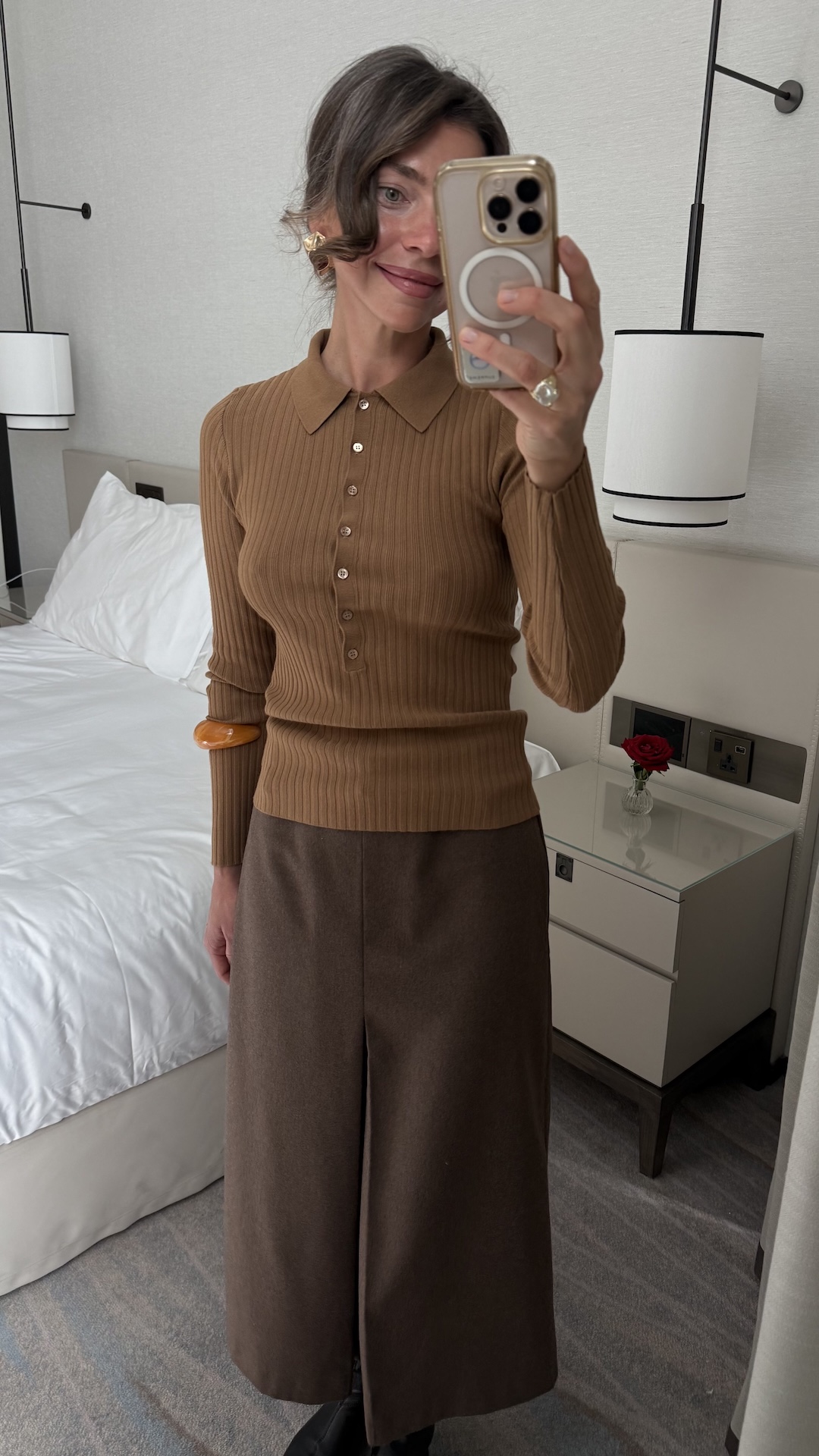 Лонгслив в стиле поло PREMIUM QUALITY