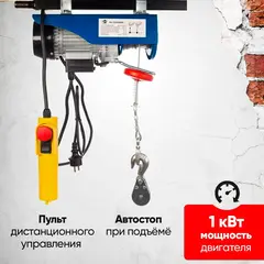 Таль электрическая TOR PA 250/500 кг 12/6 м (1021594)