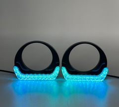 Ангельские глазки i8-D25-RGB 2.5" плоский RGB + поворотник