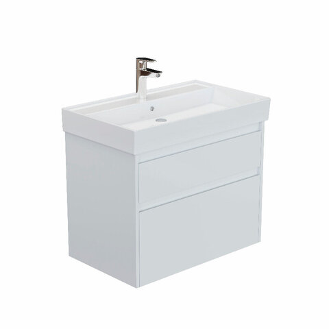 Aquanet 346309 Тумба Nova Lite 2.0 75 2 ящ. цв. белый глянец (346309)