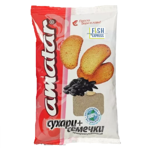 Прикормка Amatar СУХАРИ-СЕМЕЧКИ 750г 10 шт/уп.