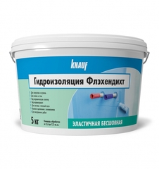 Гидроизоляция Knauf Флэхендихт эластичная бесшовная 5 кг