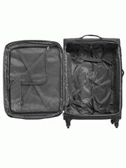 Чемодан Redmond тканевый облегченный средний Черный 68x43x27+3 см2