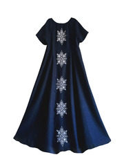 Акулина. Платье льняное женское с вышивкой на спинке PL-422618