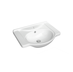 Тумба КЛИО 50, белый с умывальником Капри 55