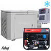 Бензиновый генератор в зимнем кожухе с блоком АВР Fubag BS 8000 A ES/1200SCW RAL 7035 — фото 1