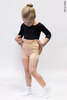 2 Sleeves leotard for kids | black