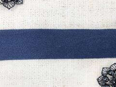 Лента киперная, хлопок, ш. 4 см, тёмно-синий