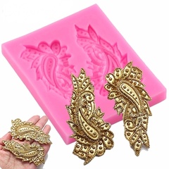 Силиконовый молд Крылья с драгоценными камнями