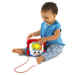 Fisher Price Телефон-каталка на веревочке (77816)