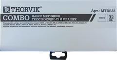 Thorvik MTDS32 Набор метчиков трехпроходных ручных универсальных и плашек круглых ручных серий COMBO М3-М12, HSS-G, 32 предмета 52887