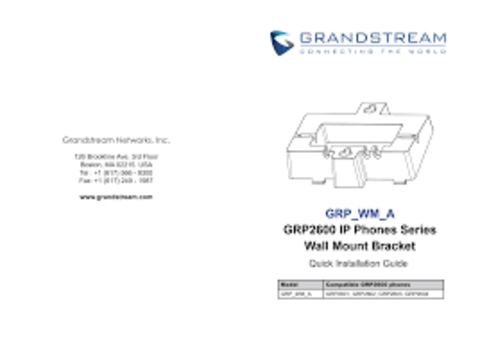 Grandstream GRP_WM_A wall-mount kit - Комплект креплений настенный для телефонов моделей GRP260x