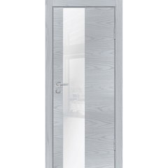 Купить Межкомнатная дверь экошпон Profilo Porte P-6 дуб скай серый кромка ABS остеклённая