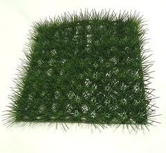 Газон искусственный, тонкая трава, 25*25 см, набор 2 шт.