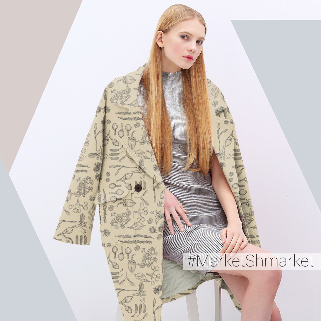 Ткани Растения - закажи на #MarketShmarket.com любая ткань с любым принтом