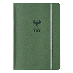 Ежедневник датированный 2024, Infolio, 140х200, 352 с.Dragon I1300emb/green