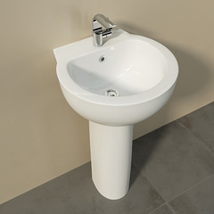 Умывальник пьедестальный Art 50 ВКС Белый S1