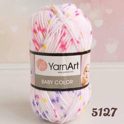 YARNART BABY COLOR 5127, Нежный розовый