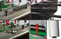 Настольный футбол (кикер) «Inter» (148.5 х 78 х 90 см, черный)