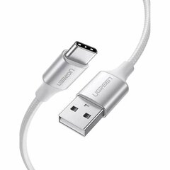 Кабель UGREEN US288 (60129) USB-A 2.0 to USB-C Cable Nickel Plating Aluminum Braid 0.25m, белый