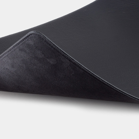 Бювар для рабочего стола из кожи теленка, черного цвета