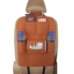 Органайзер для спинки сиденья авто Vehicle Mounted Storage Bag, цвет коричневый