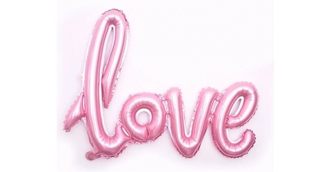 Надпись "Love" Розовый