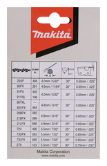 Цепь Makita 40см, 91PX 191H12-3