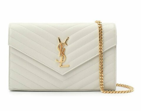 Сумка Saint Laurent Monogram Envelope белый