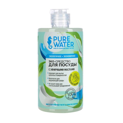 Средство для посуды с эфирным маслом эвкалипта | Pure Water