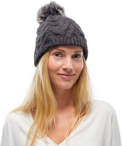 Картинка шапка вязаная Buff Hat Knitted Polar Caryn Graphite - 2