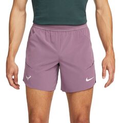 Шорты теннисные Nike Dri-Fit Rafa Short - violet dust/green glow/white