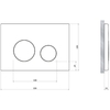 Cersanit 68306 Комплект CITY SMART CO DPL EO slim инсталляция LINK PRO кнопка TWINS пластик хром глянцевый