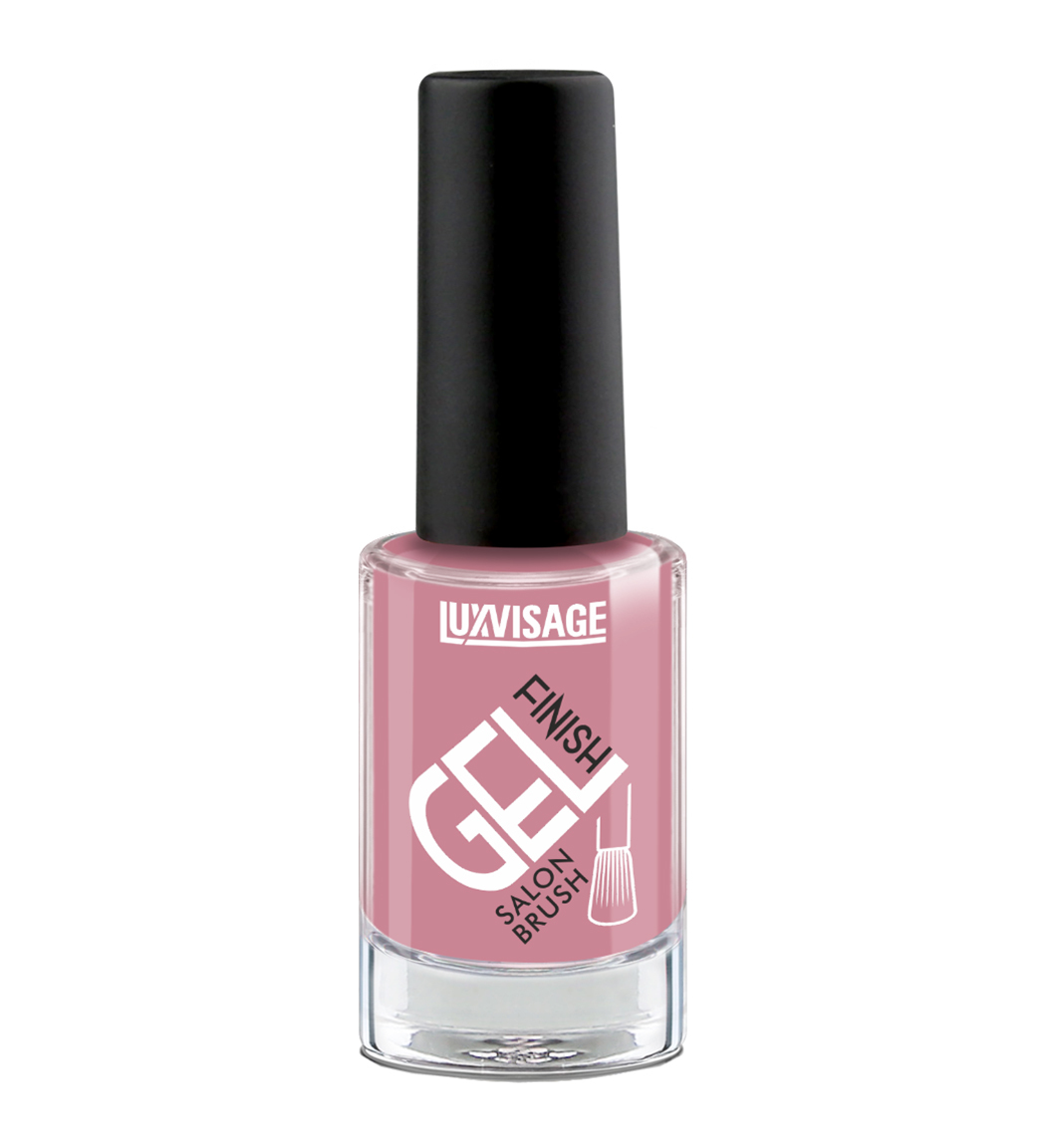 LuxVisage Лак для ногтей GEL finish тон 36(теплый дымчато-розовый) 9г