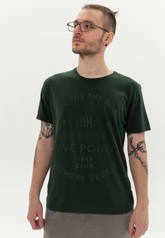 Футболка Bowery NYC "Five Points" Vintage Brunswick Green