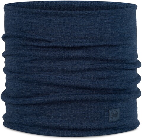 Теплый шерстяной шарф-труба Buff Merino Heavyweight Solid Night Blue фото 1