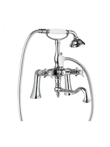 Cezares LORD-PBV2-01-M LORD-PBV2-01-M Смеситель на борт ванны с поворотным изливом и ручным душем, Хром, ручка ручного душа Хром