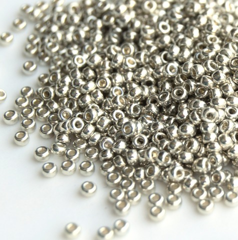 15/0 RR-0181 Бисер круглый Миюки /Miyuki round 15/0 Galvanized Silver