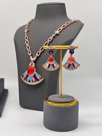 Комплект Bvlgari (Кулон и серьги)