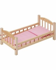 Классическая кроватка для кукол Paremo розовый текстиль PFD116