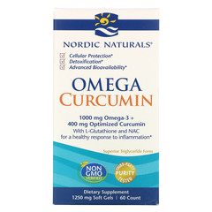 Nordic Naturals, Omega Curcumin, 1250 мг, 60 капсул