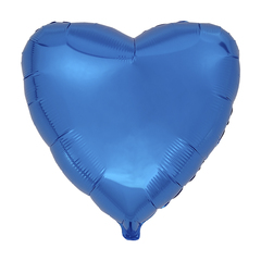 Воздушный шар Сердце 44см (Синее)