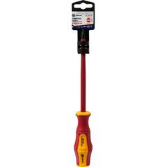 Отвертка диэлектрическая КОБАЛЬТ Ultra Grip SL 6,5 х 150 мм CR-V, двухкомпонентная рукоятк (646-461)