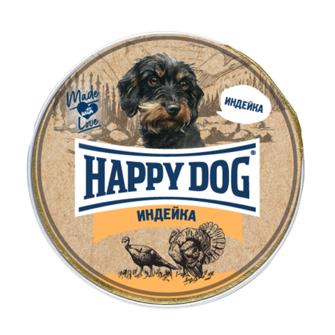 Happy Dog Паштет для собак  NatureLine Индейка