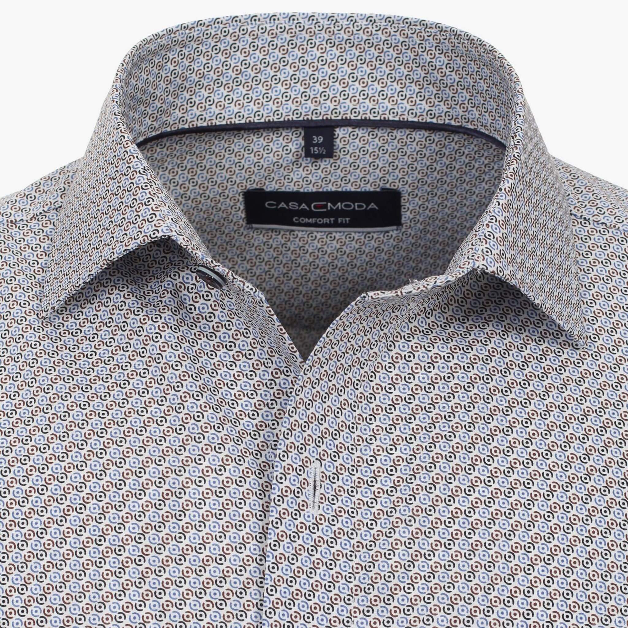 Рубашка мужская Casamoda Comfort Fit 334016500-100 с мелким принтом
